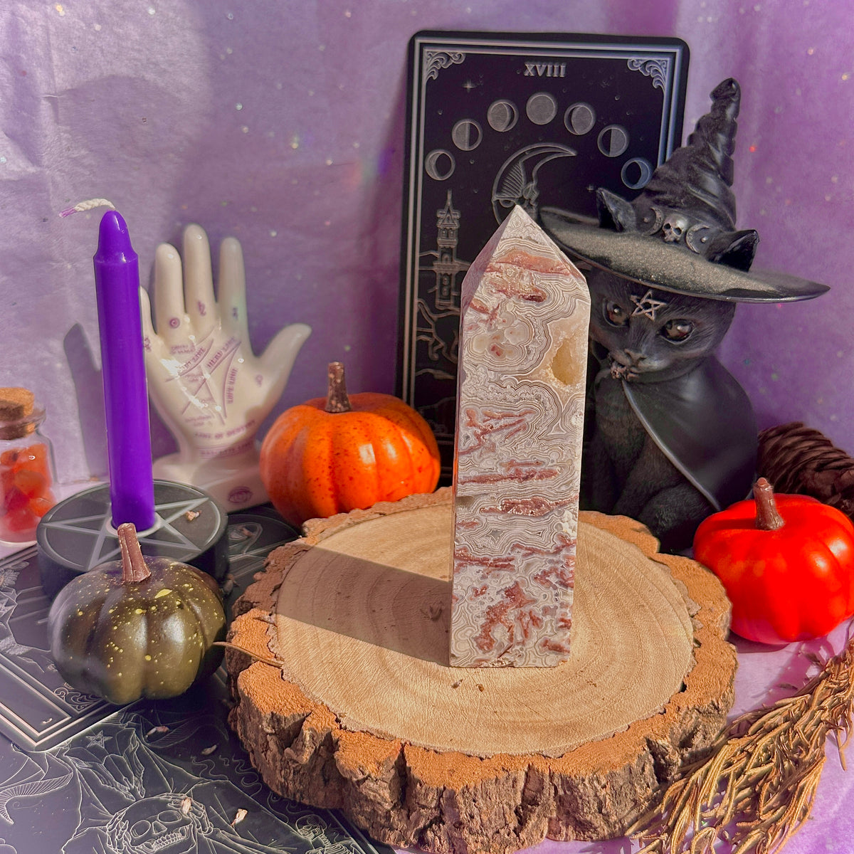 crazy lace agate tower