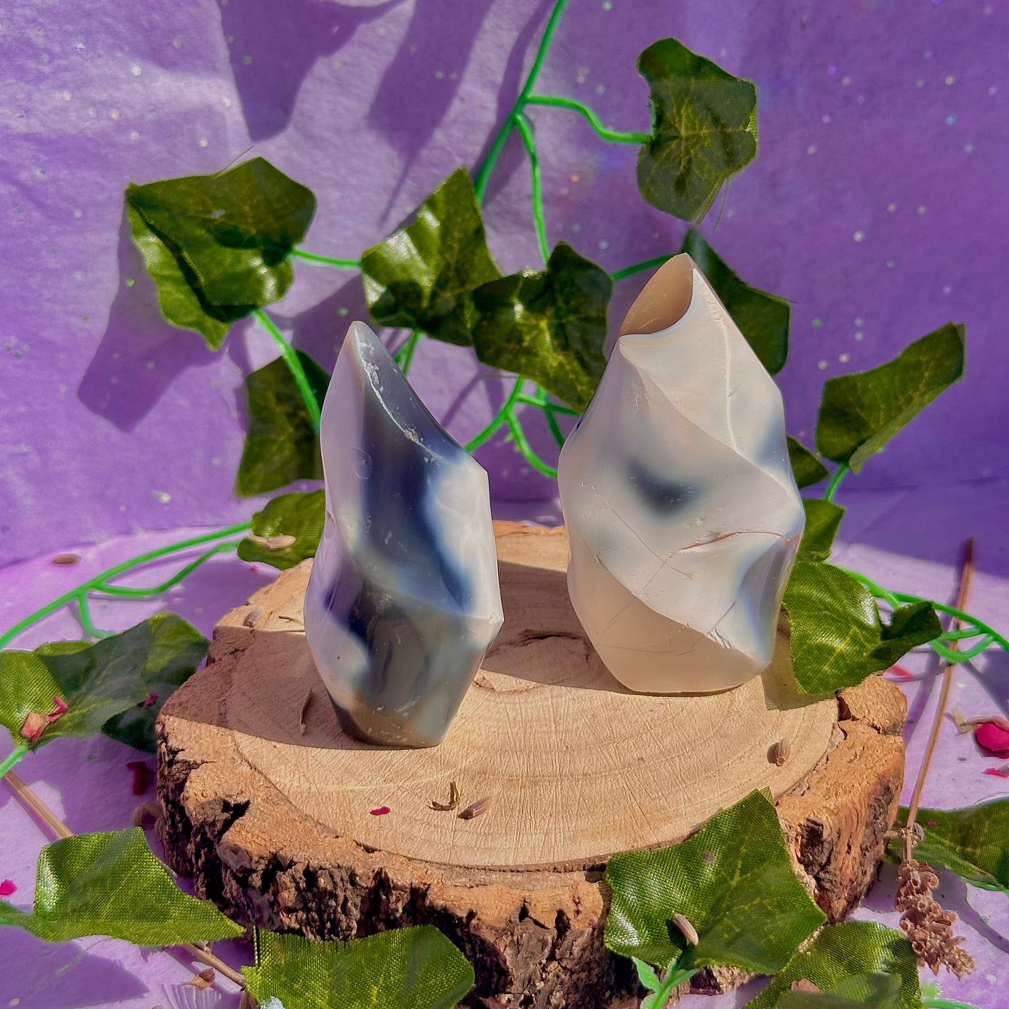 orca agate flame carvings ~ choose your own