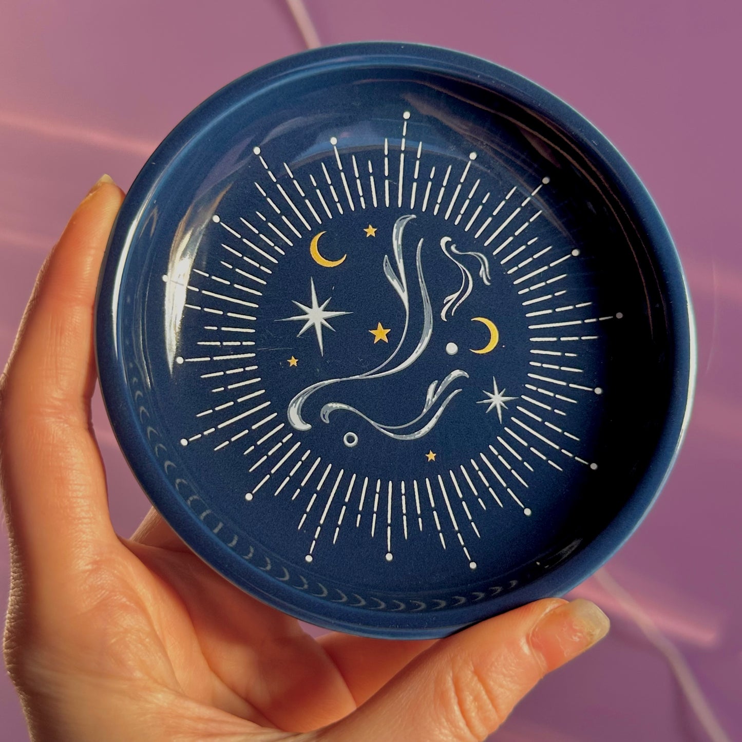 blue moon stacking trinket dish