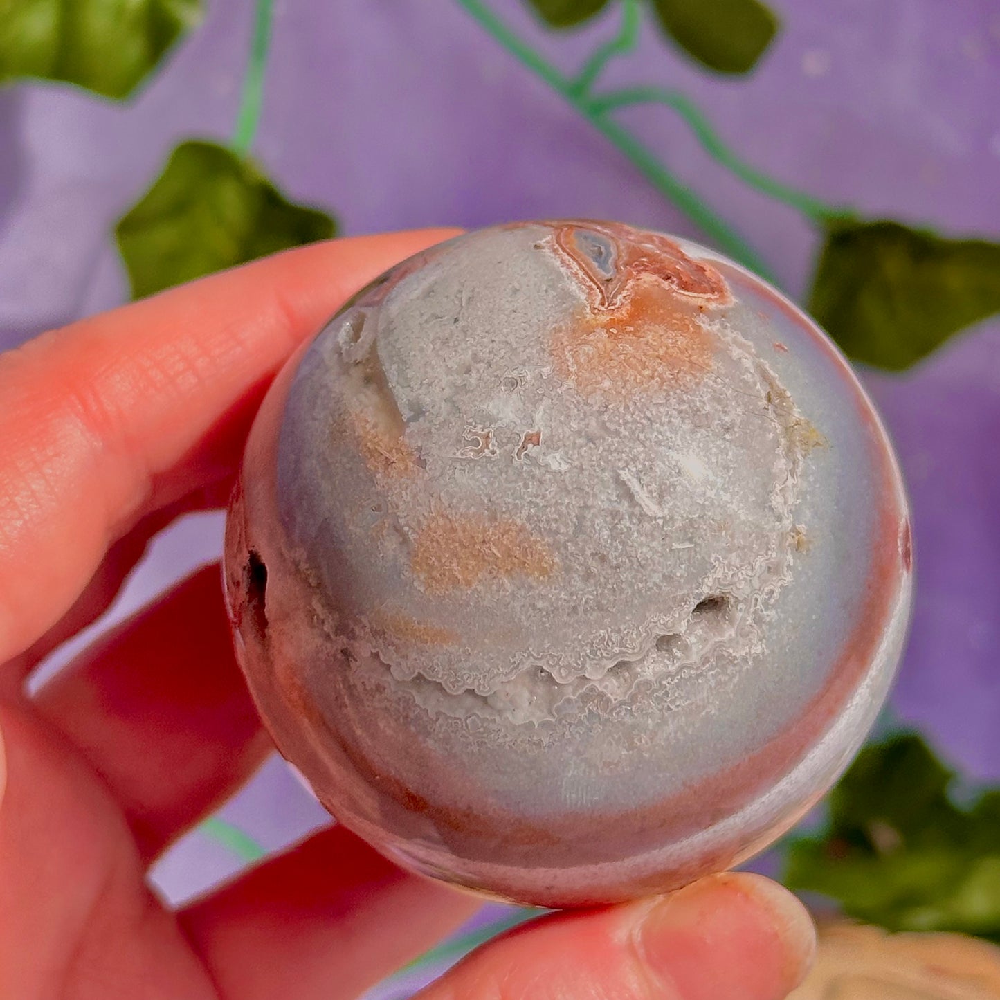 mexican agate sphere