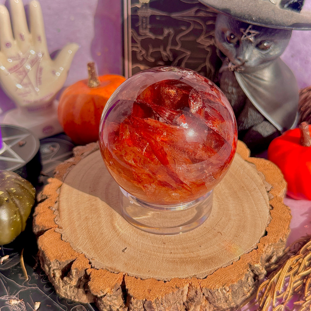 fire quartz sphere