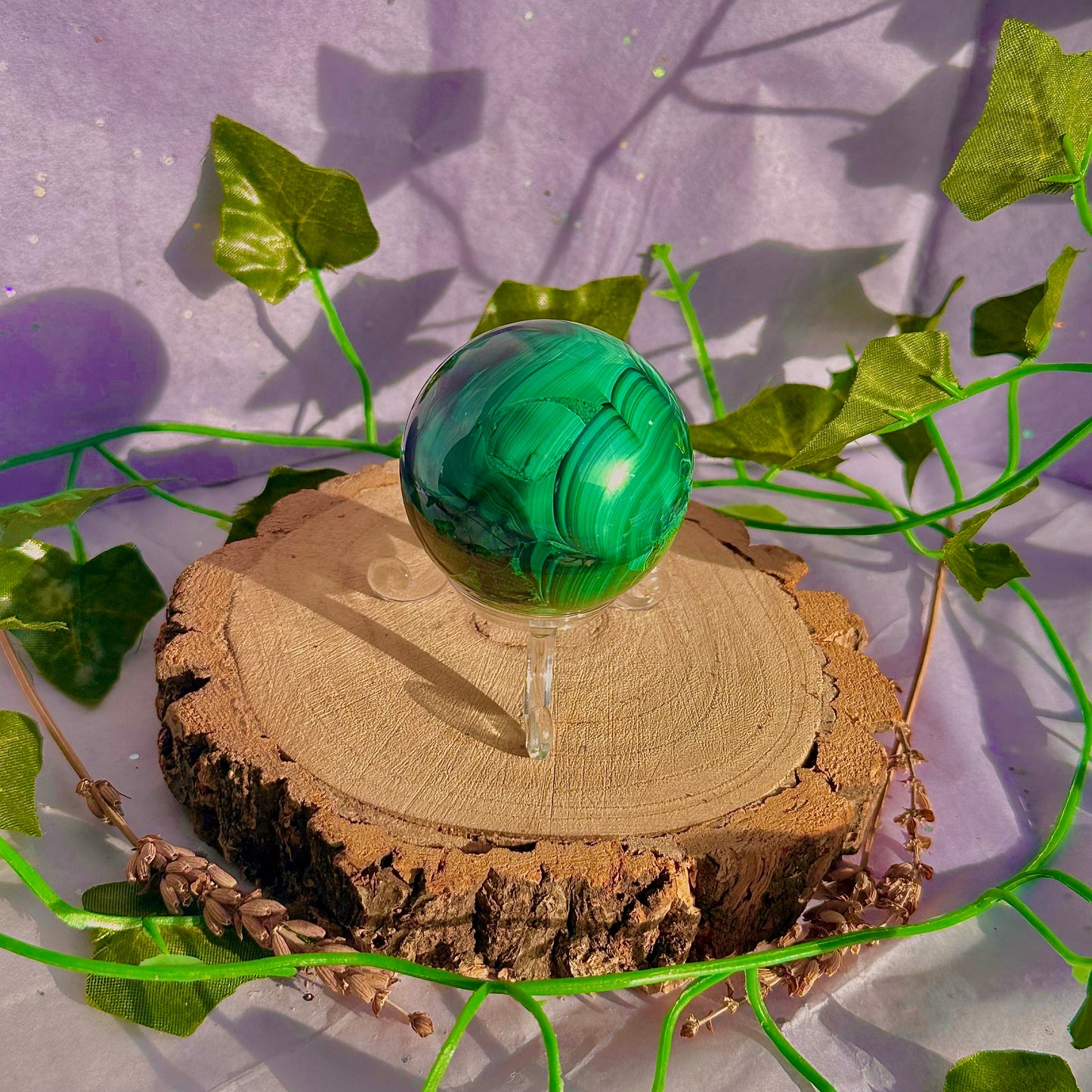 malachite sphere ~ 228g