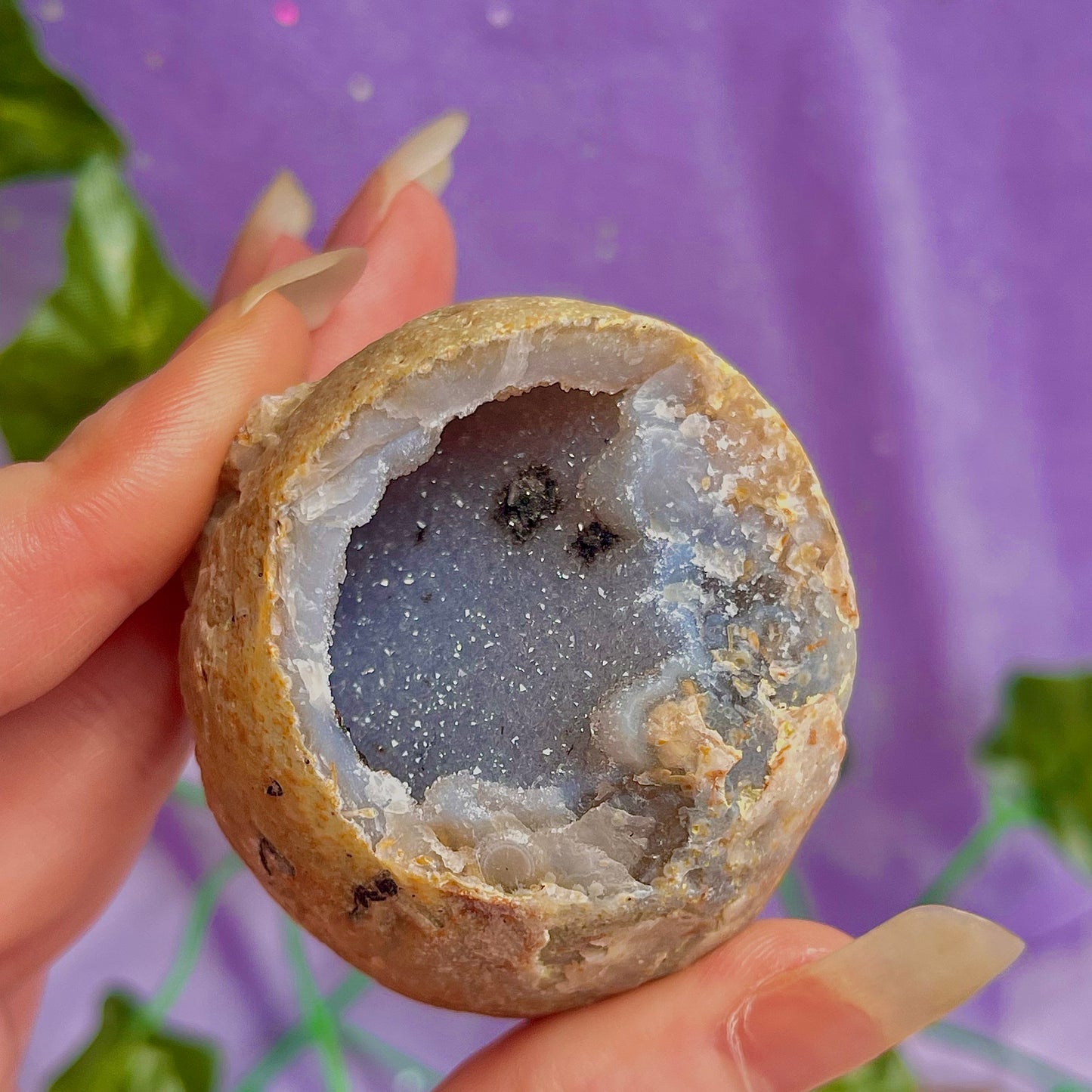druzy agate geodes B1-5