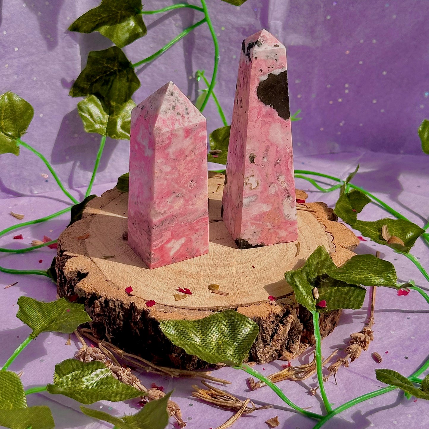 peruvian rhodonite towers ~ choose your own