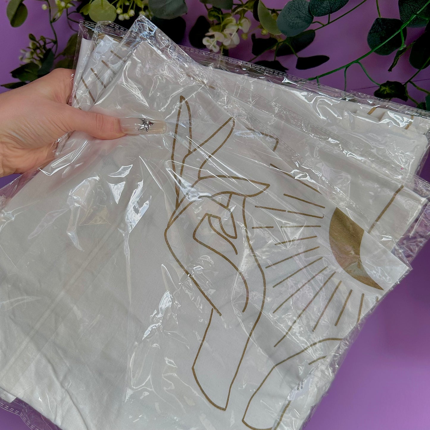 mystical hands cotton altar cloth