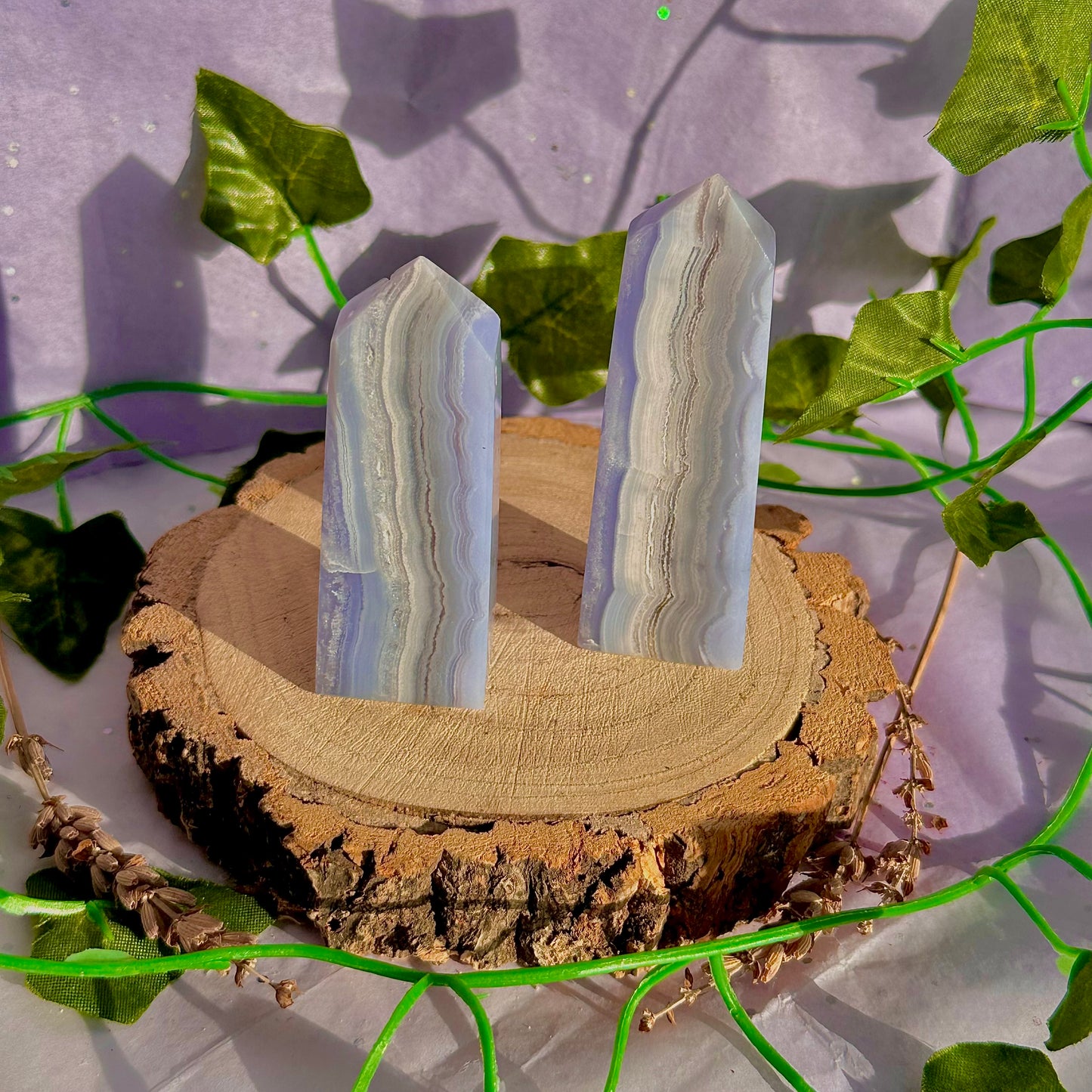 blue lace agate tower ~ intuitively chosen