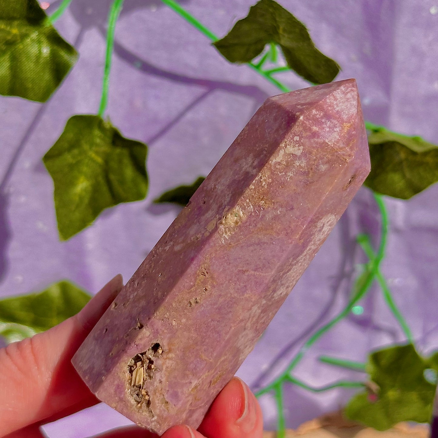 purple towers ~ lepidolite & phosphosiderite ~ choose your own
