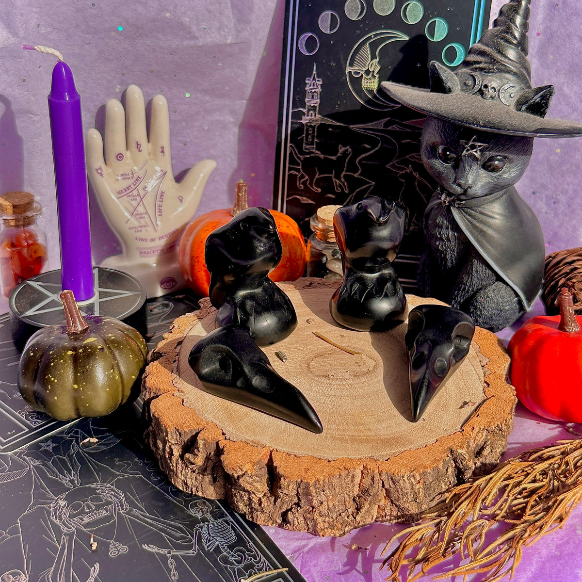 obsidian raven carvings ~ choose your own