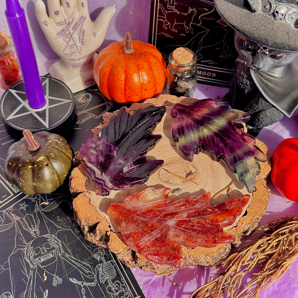 fallen autumn leaf carvings ~ choose your own