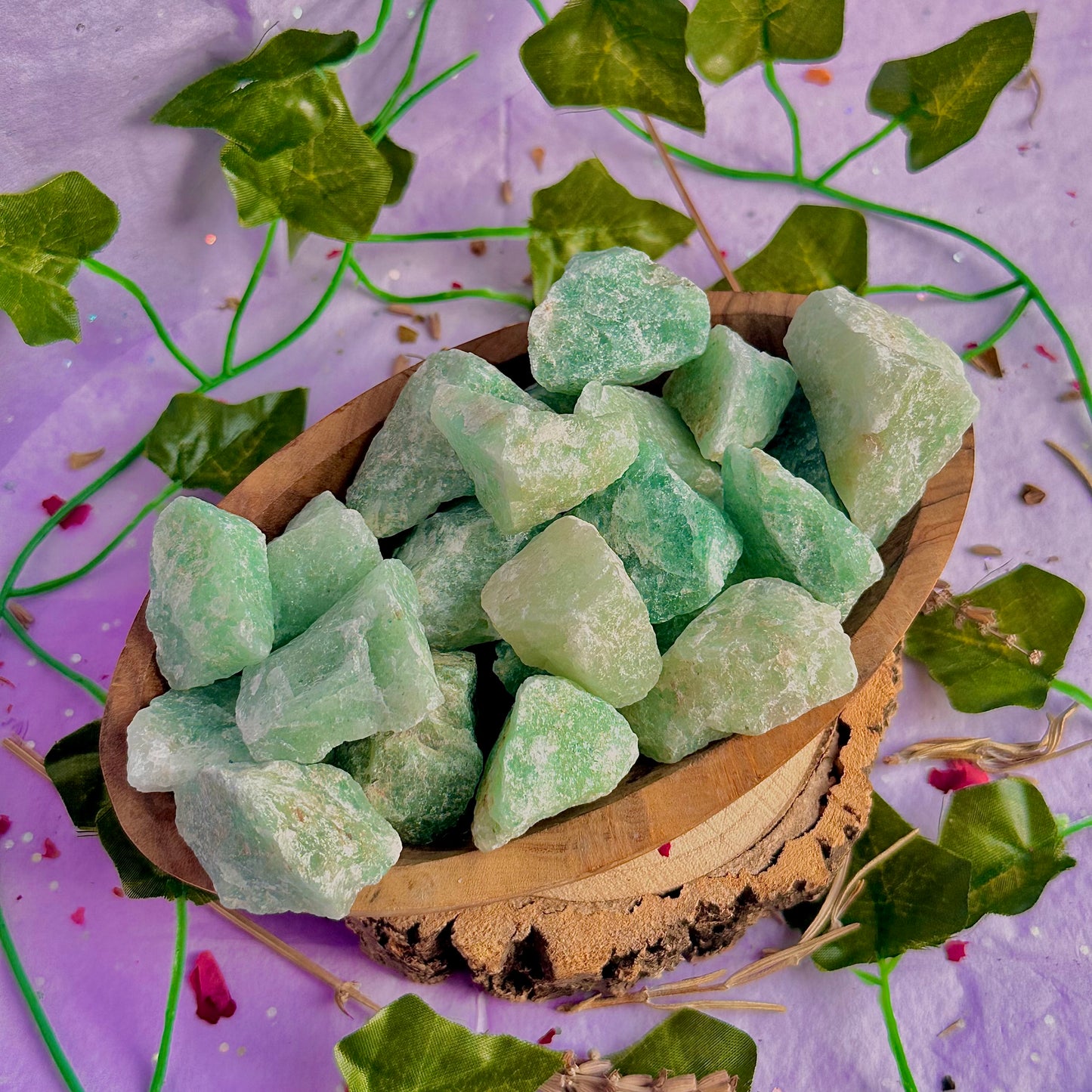 raw/rough green aventurine