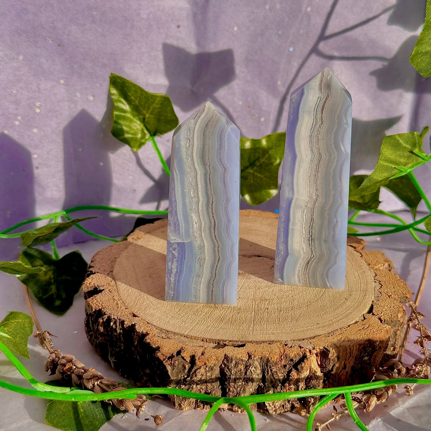 blue lace agate tower ~ intuitively chosen