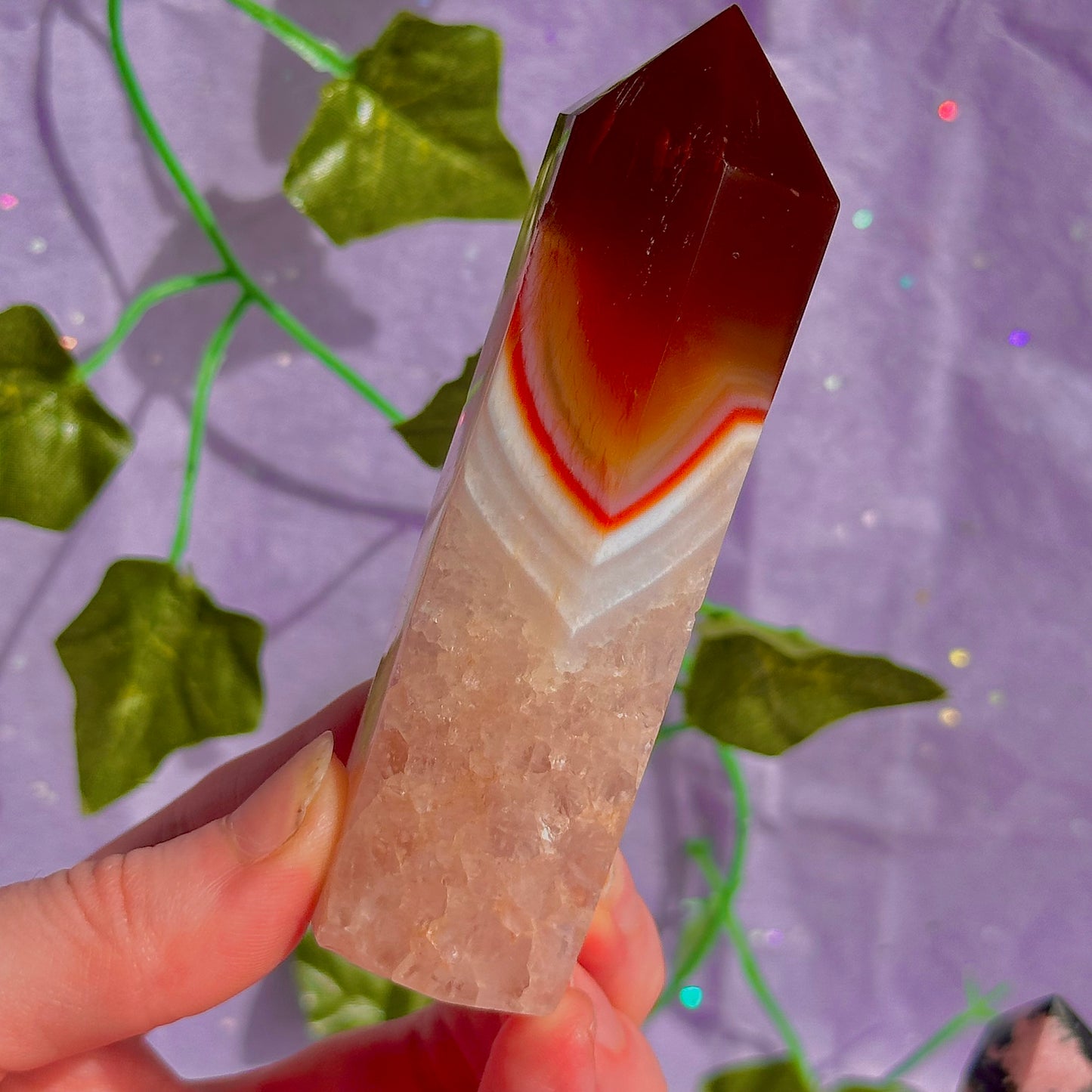 pink/red towers ~ pink opal, rhodonite & carnelian ~ choose your own