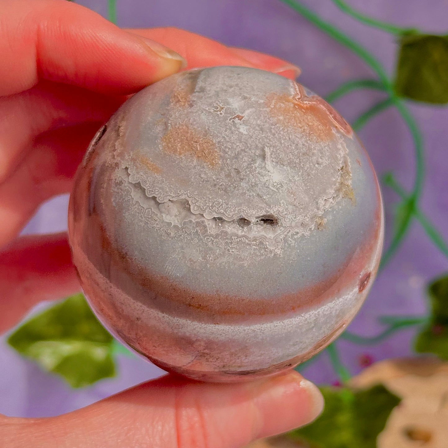 mexican agate sphere