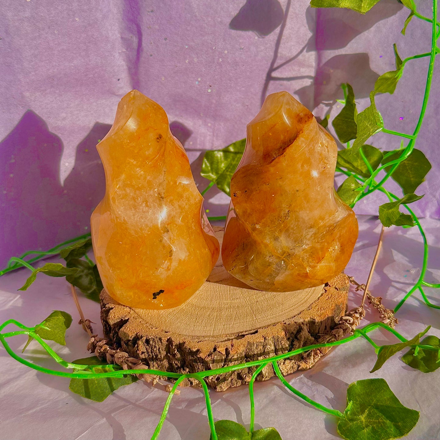 golden healer flame carving ~ intuitively chosen