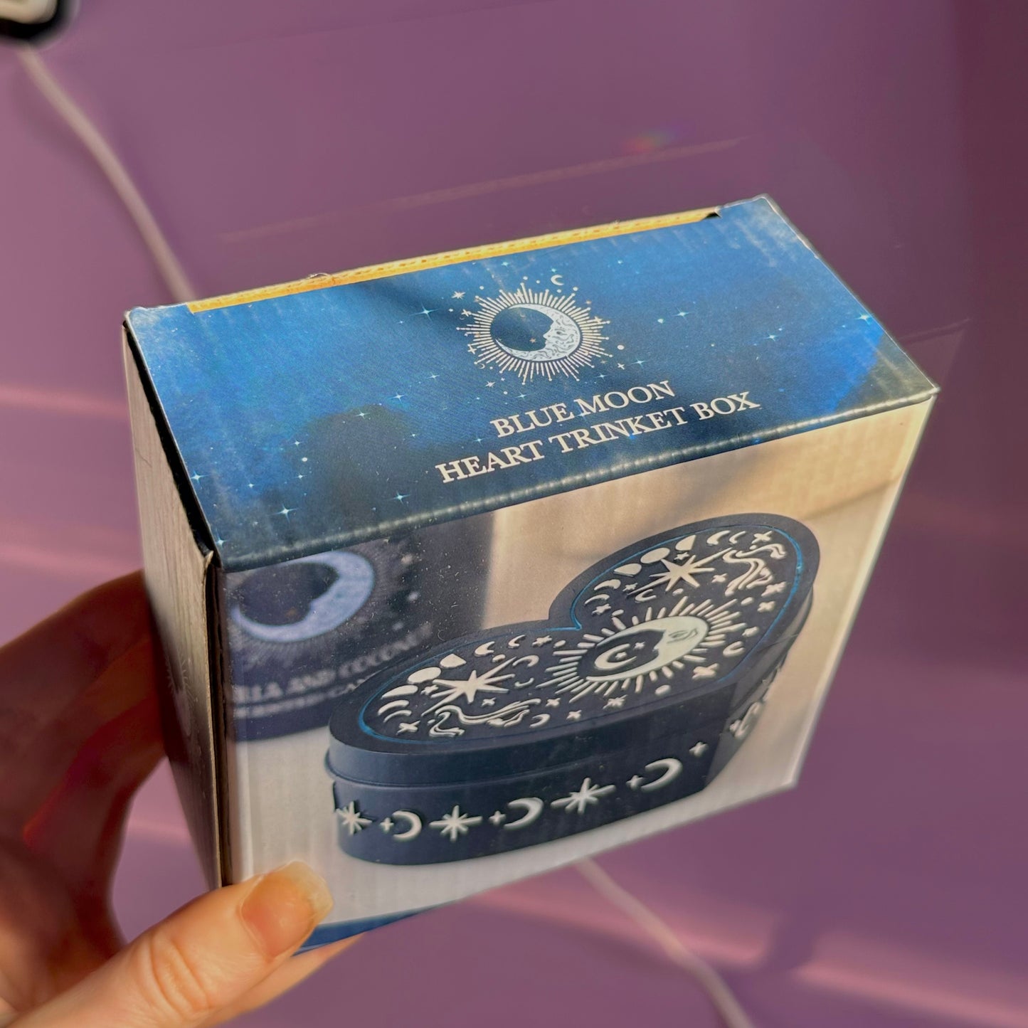 blue moon heart trinket box