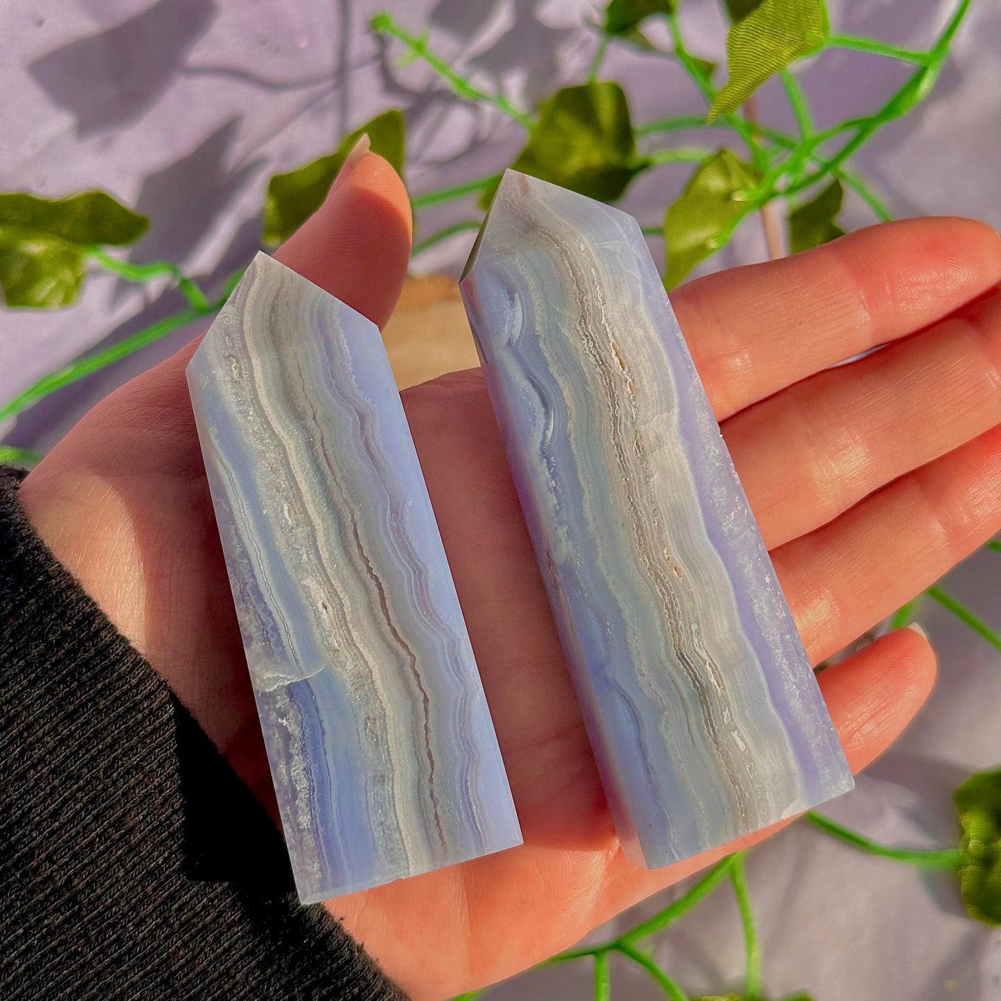 blue lace agate tower ~ intuitively chosen