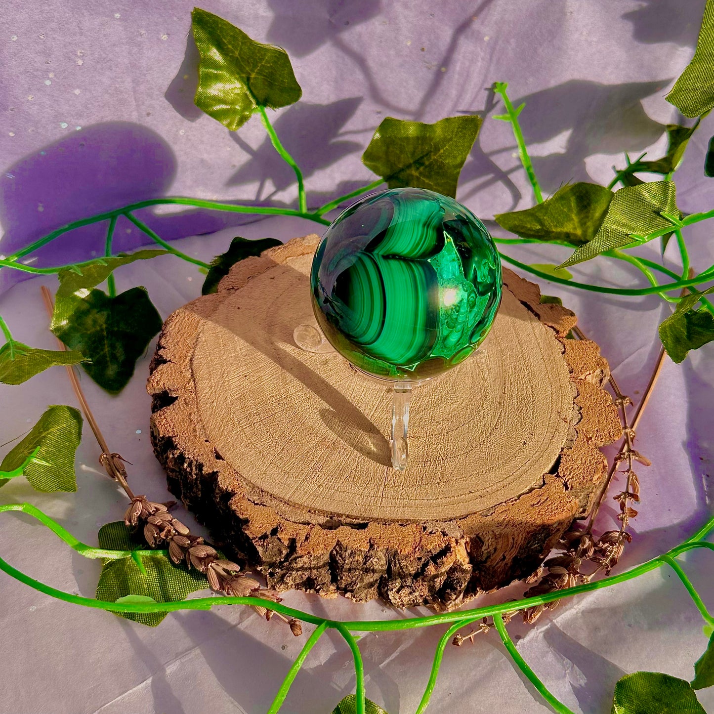 malachite sphere ~ 228g