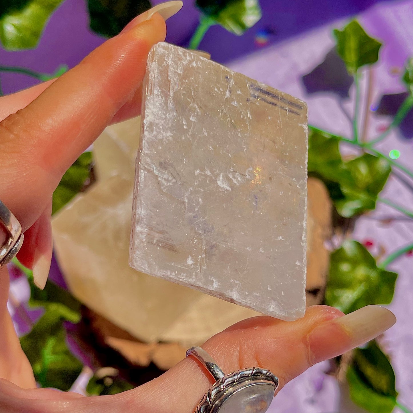 optical golden calcite natural rhombohedrons ~ medium