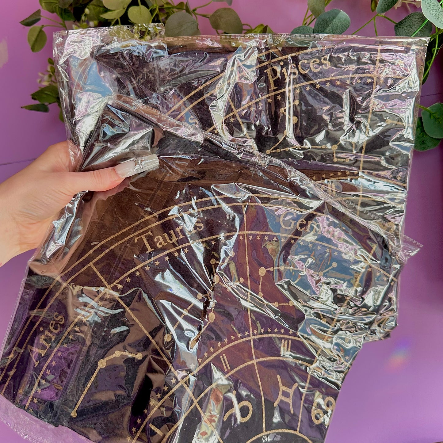 astrology wheel cotton altar cloth