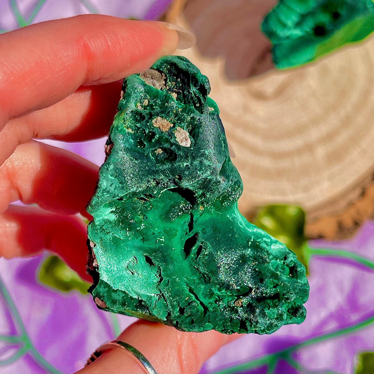 raw malachite specimens