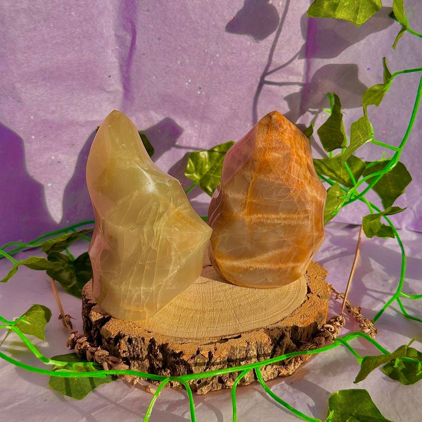 moonstone flame carving ~ intuitively chosen