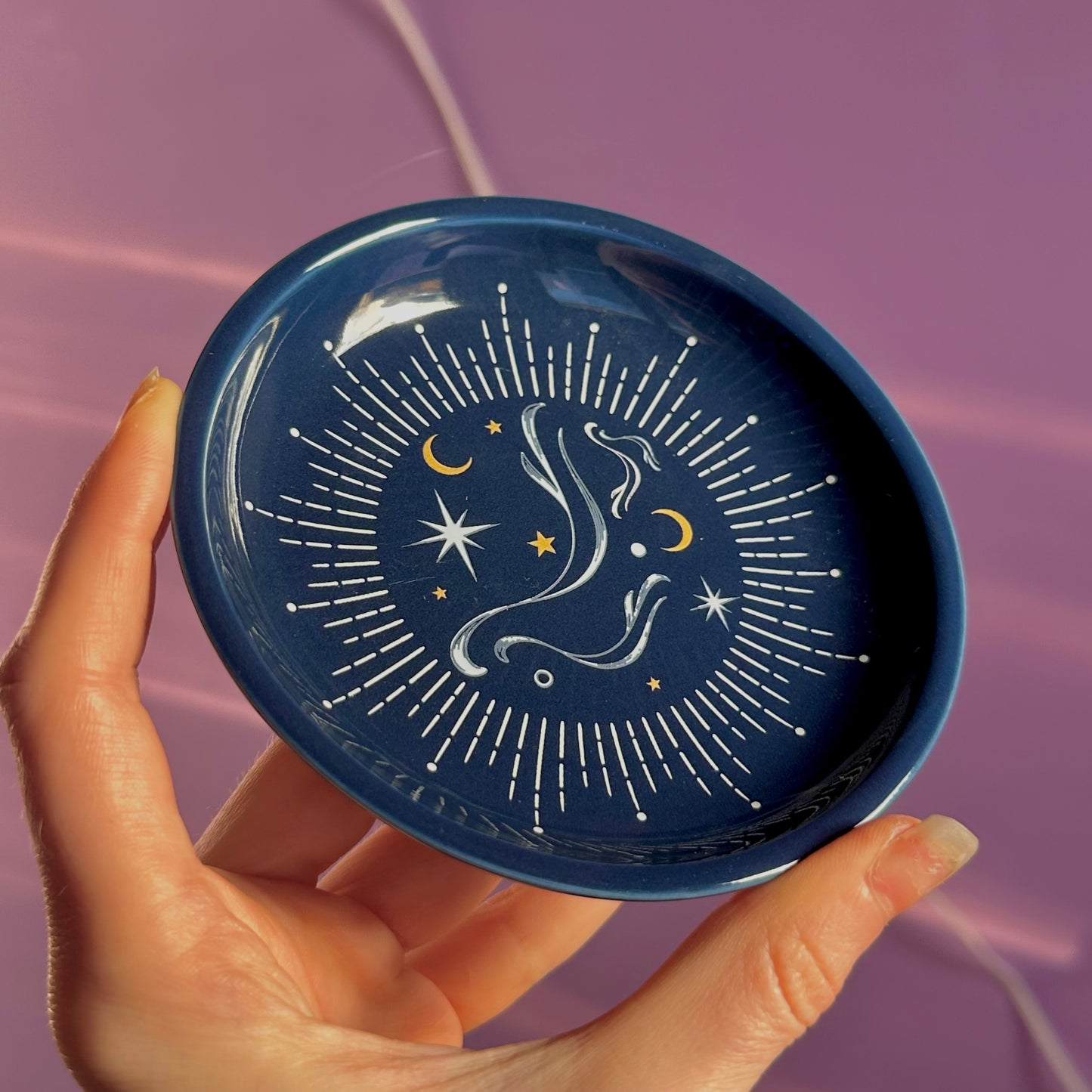 blue moon stacking trinket dish
