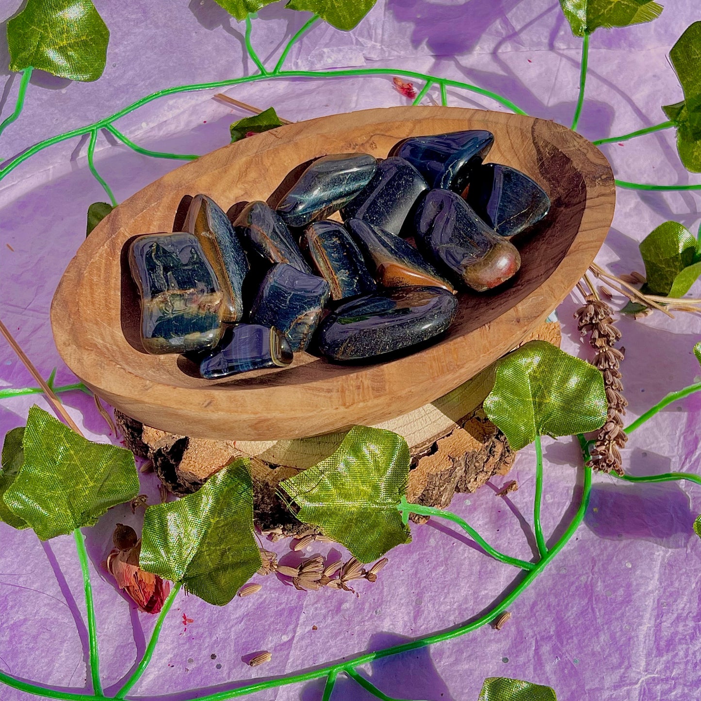 blue tigers eye tumble