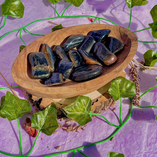 blue tigers eye tumble