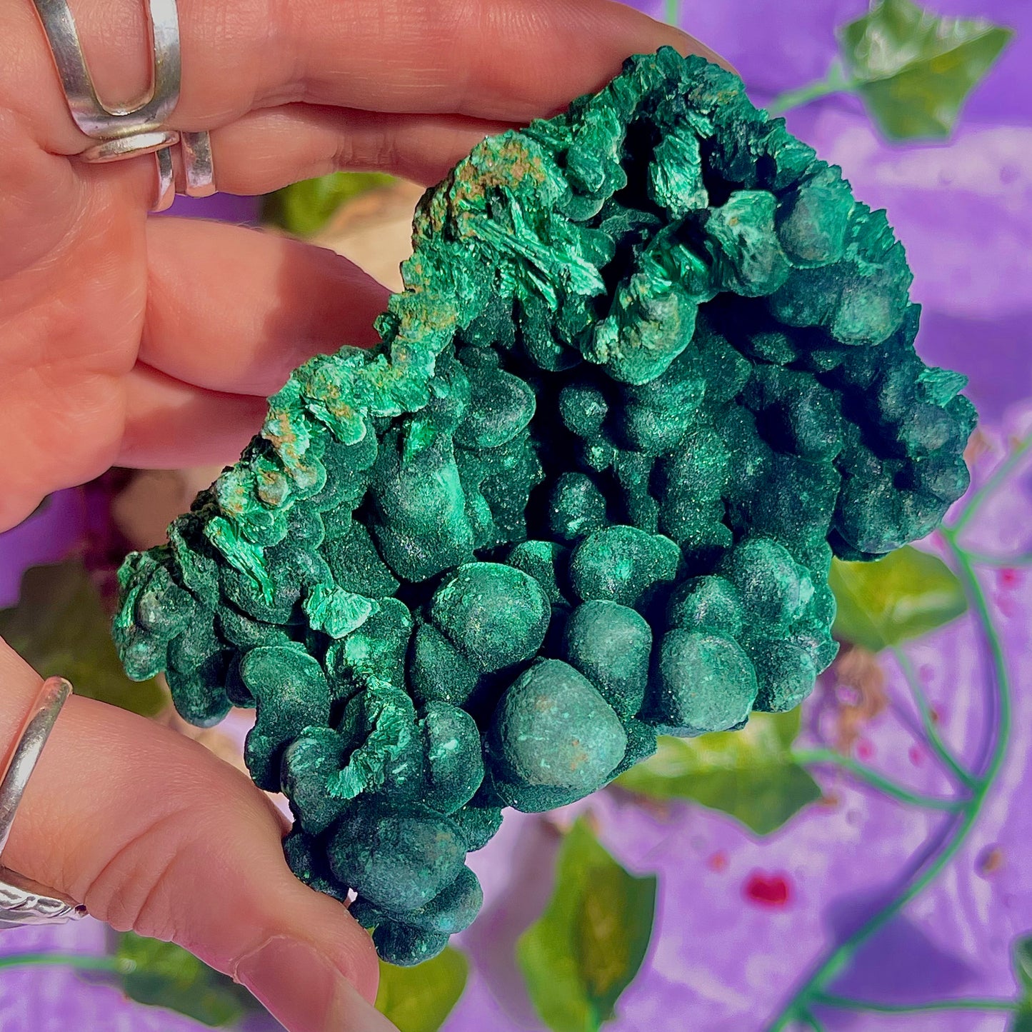fibrous malachite specimen B (3-4inch)