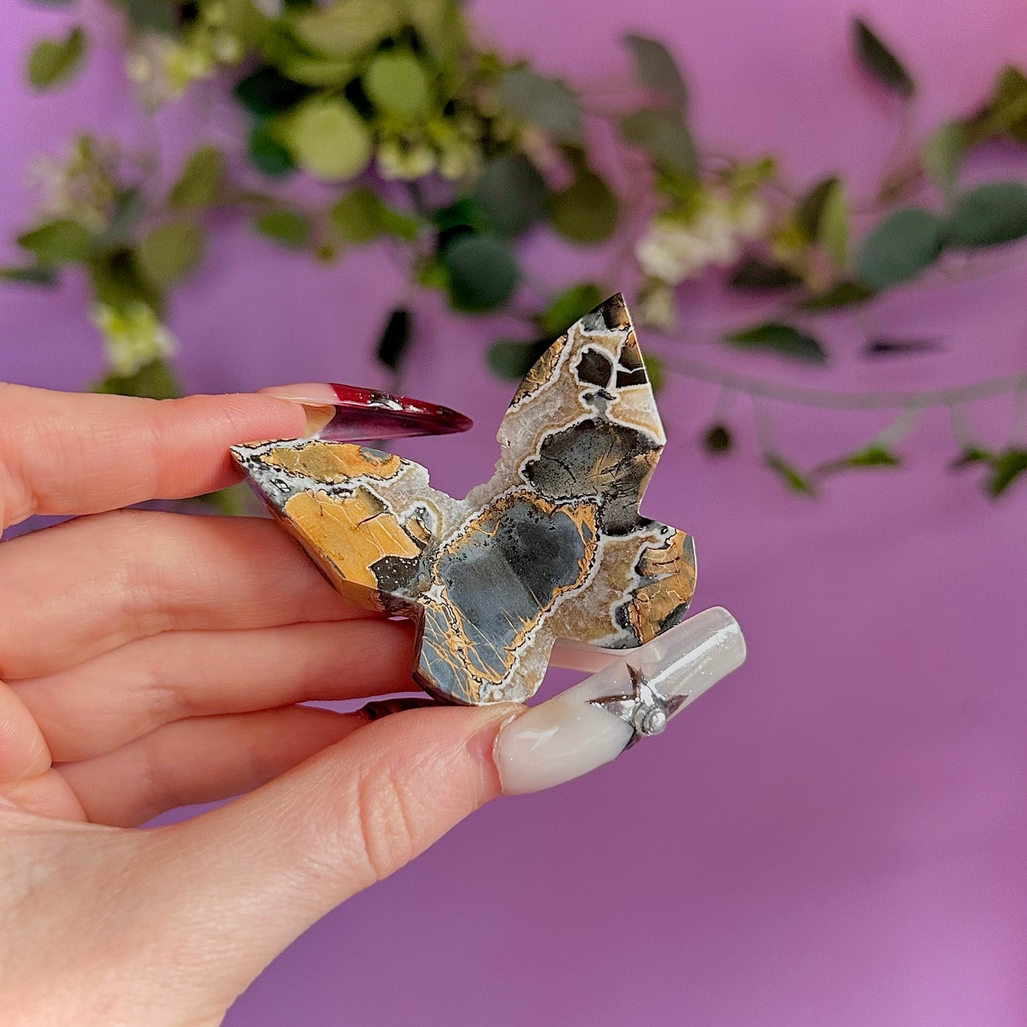 maligano jasper butterfly carving ~ choose your own