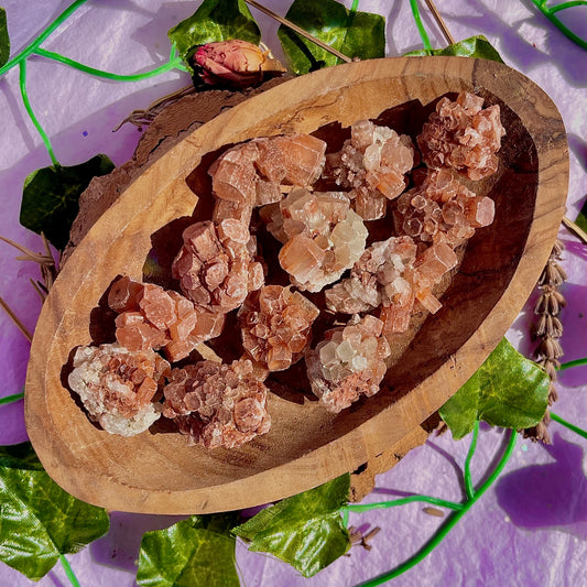 raw/rough aragonite sputniks