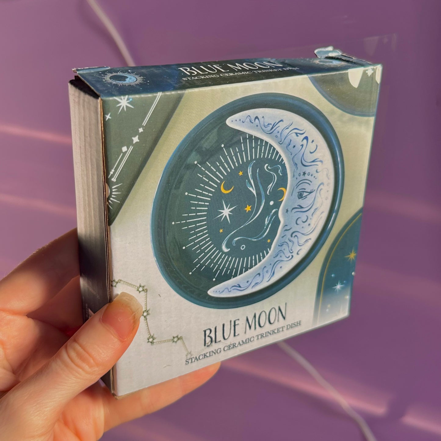 blue moon stacking trinket dish