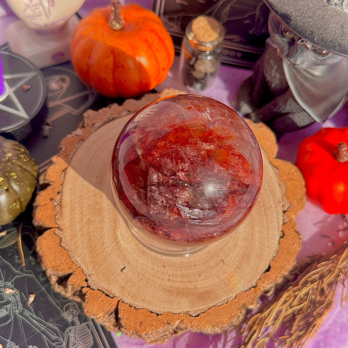 fire quartz sphere