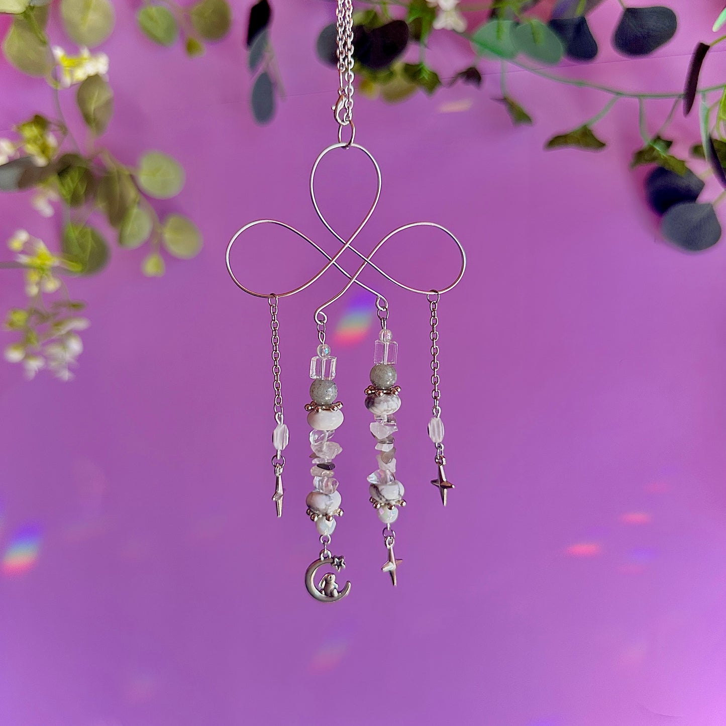 stars crossed car charm