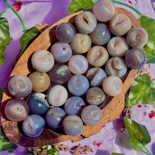 druzy agate mini spheres