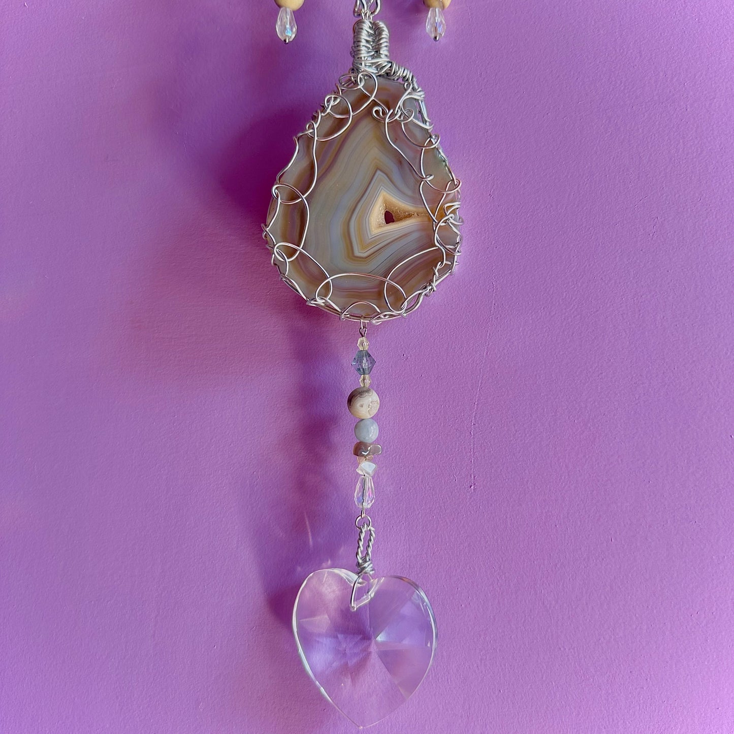beach sunset suncatcher