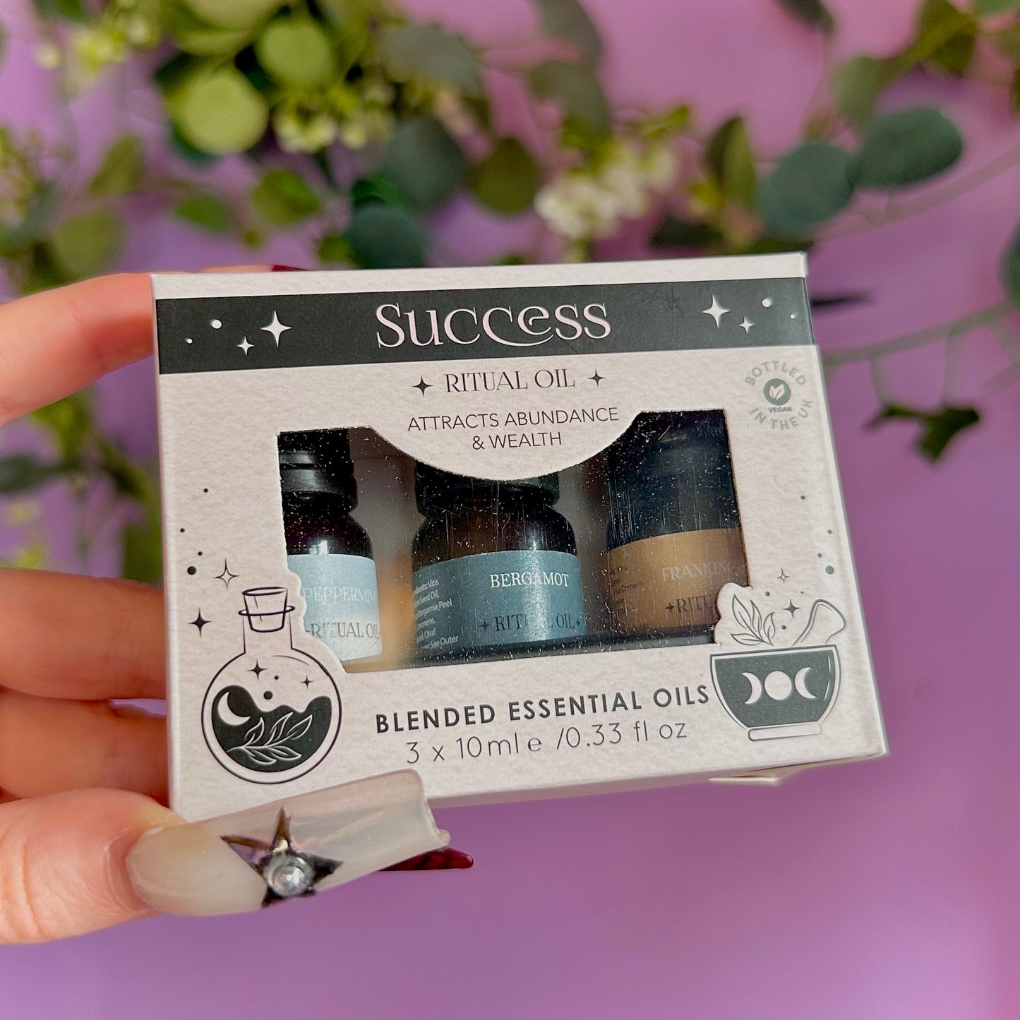 set of success ritual essential oil blends
