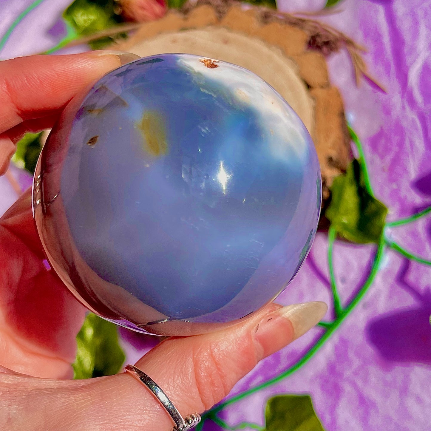 orca agate sphere