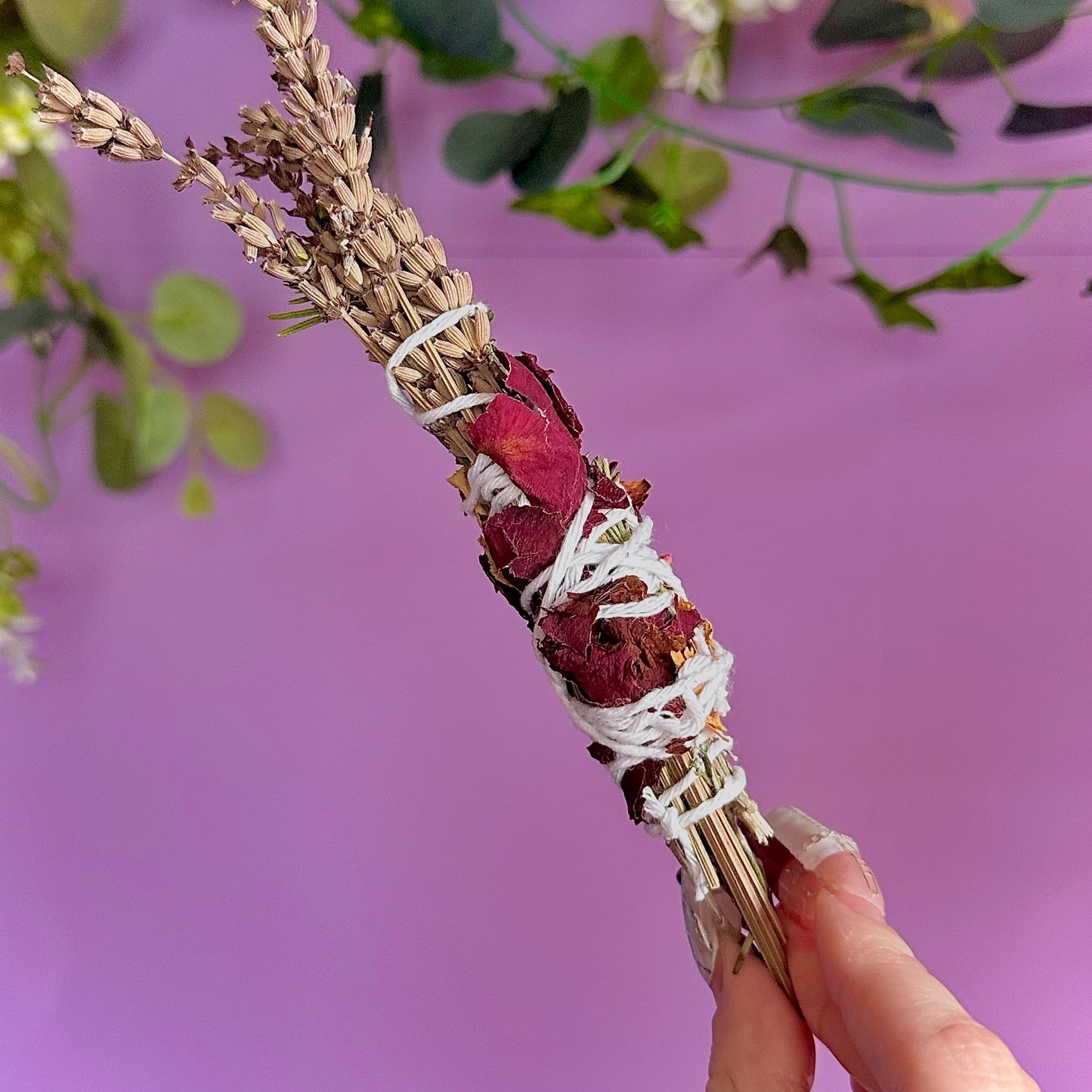 handmade herbal cleansing wands