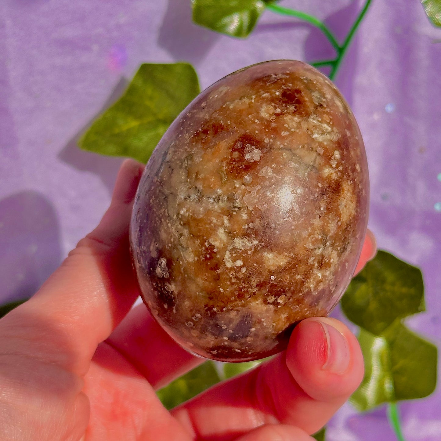 chocolate calcite egg carving