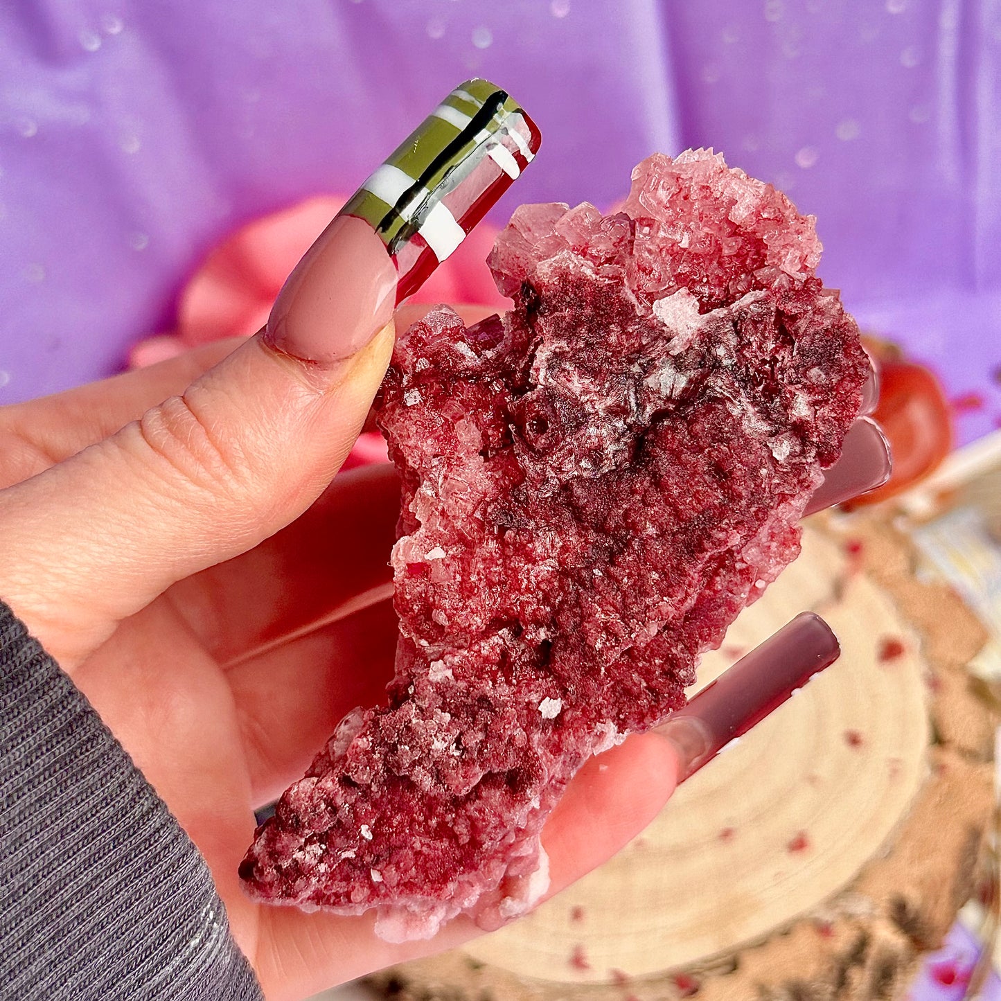 pink halite specimen