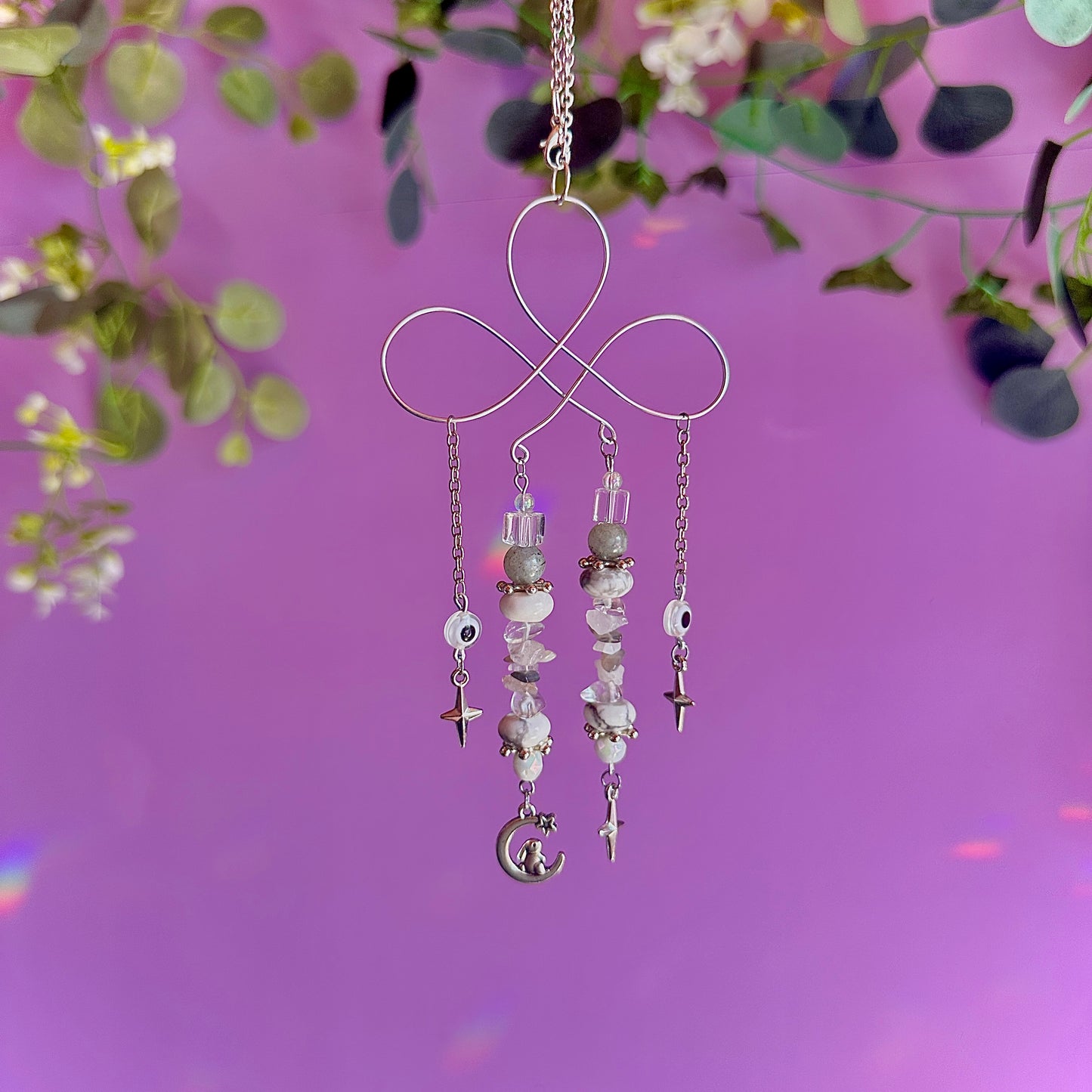 stars crossed car charm