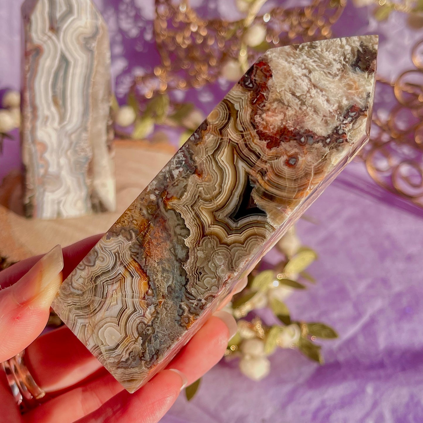 mexican crazy lace agate tower ~ choose your own