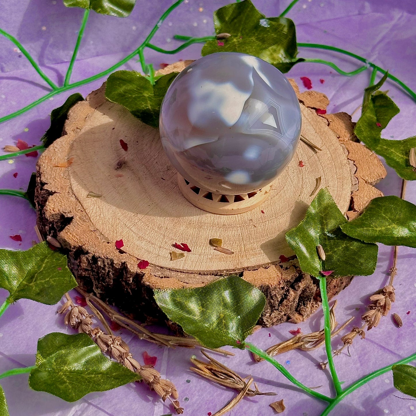 orca agate sphere