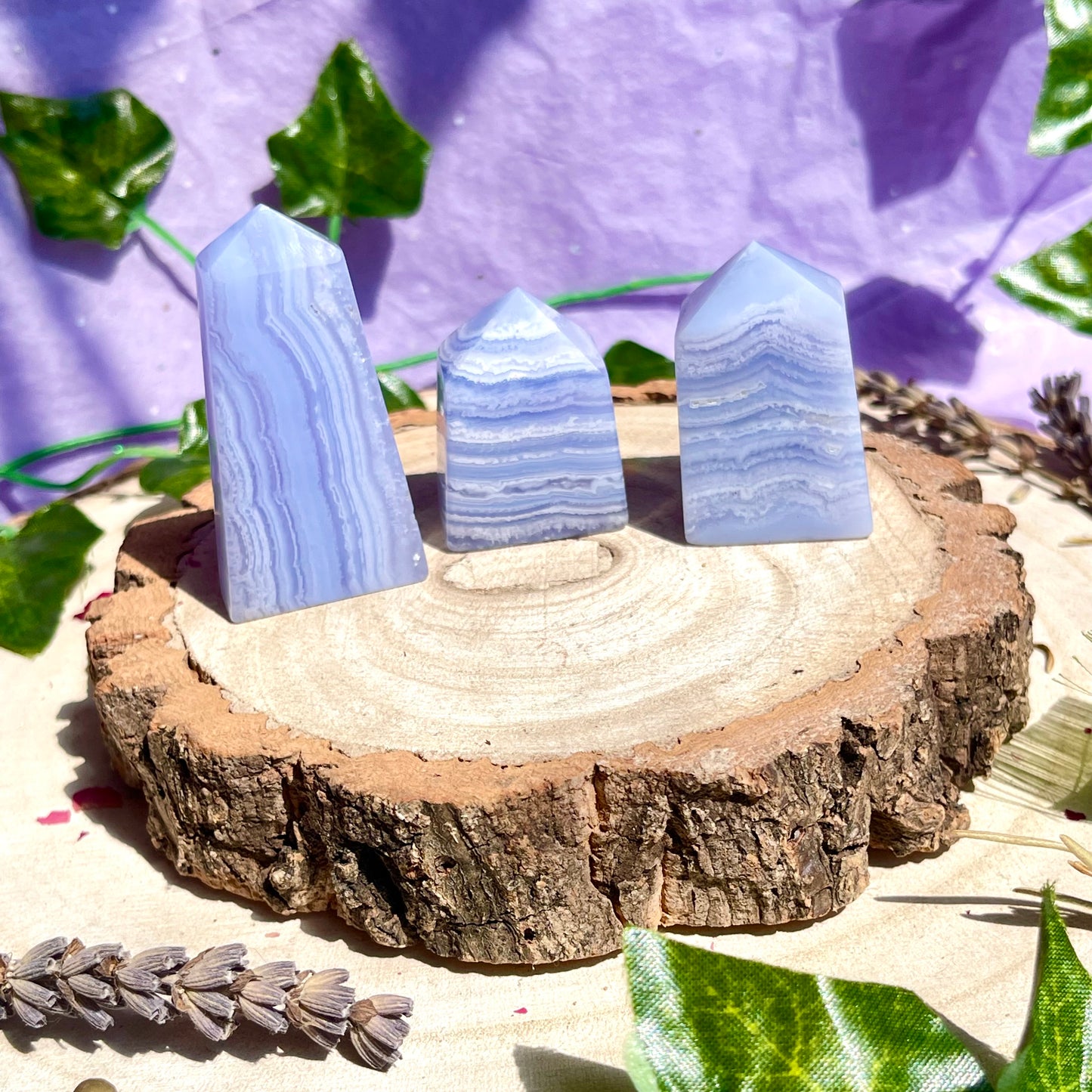 blue lace agate tower - choose your own