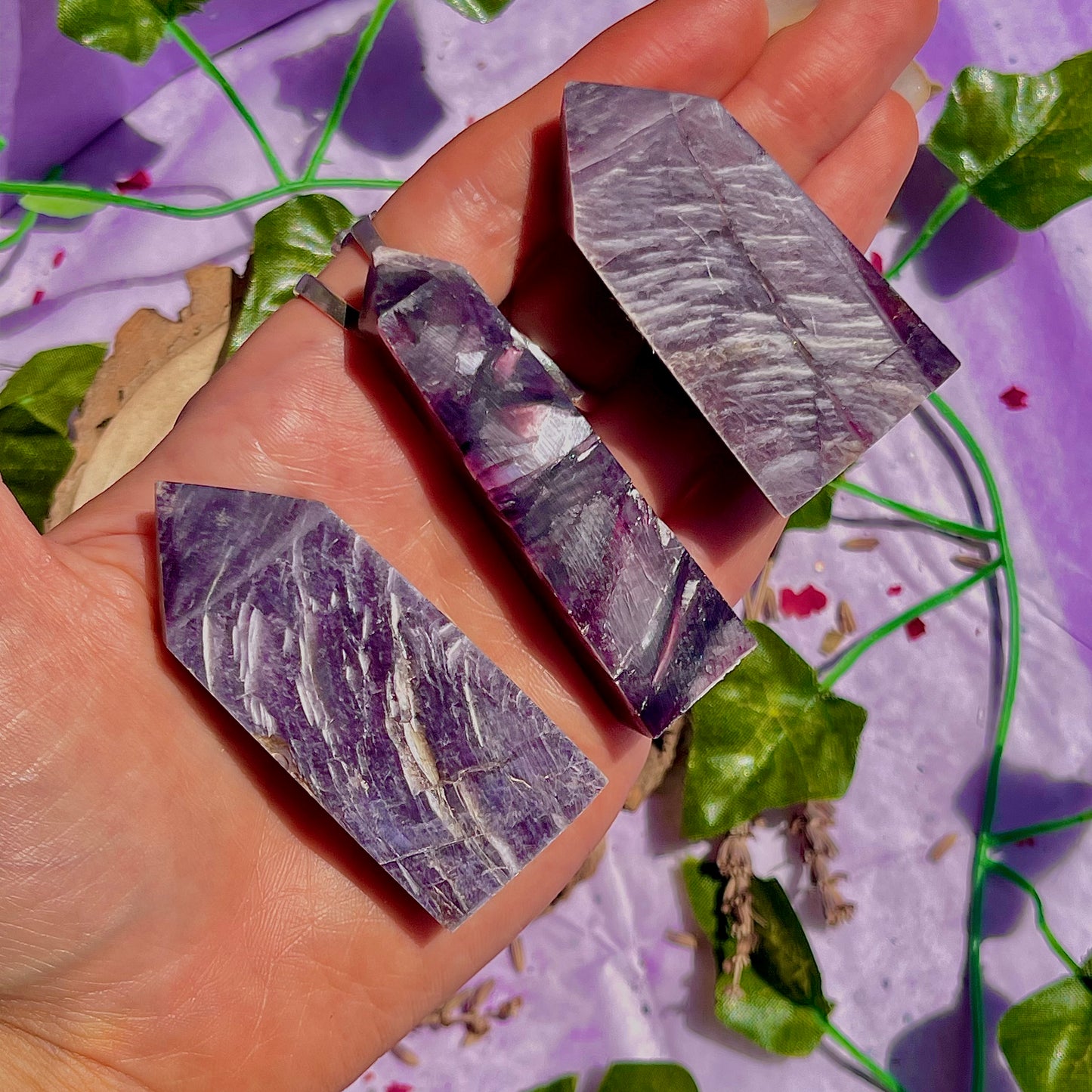 lepidolite towers ~ intuitively chosen