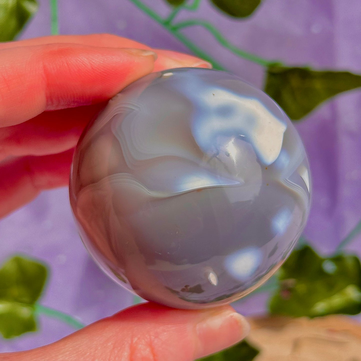 orca agate sphere