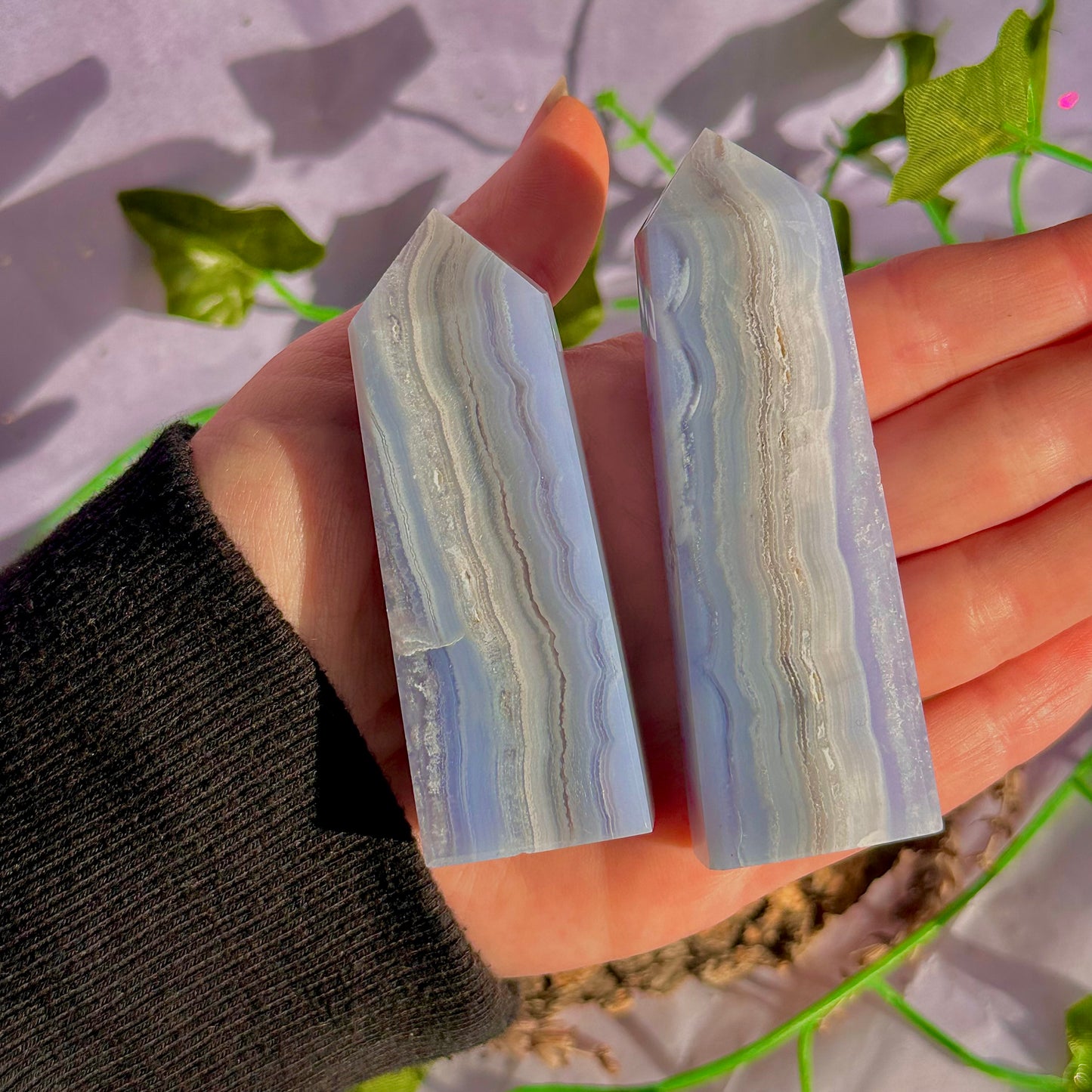 blue lace agate tower ~ intuitively chosen