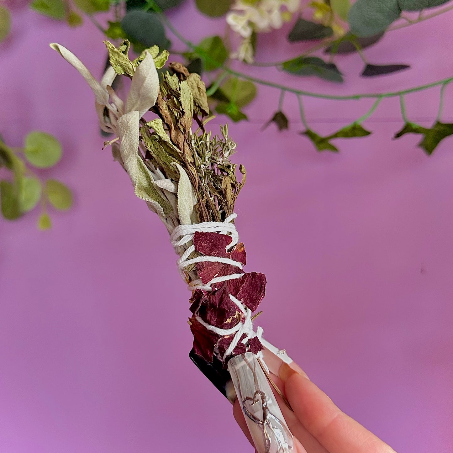 handmade herbal cleansing wands