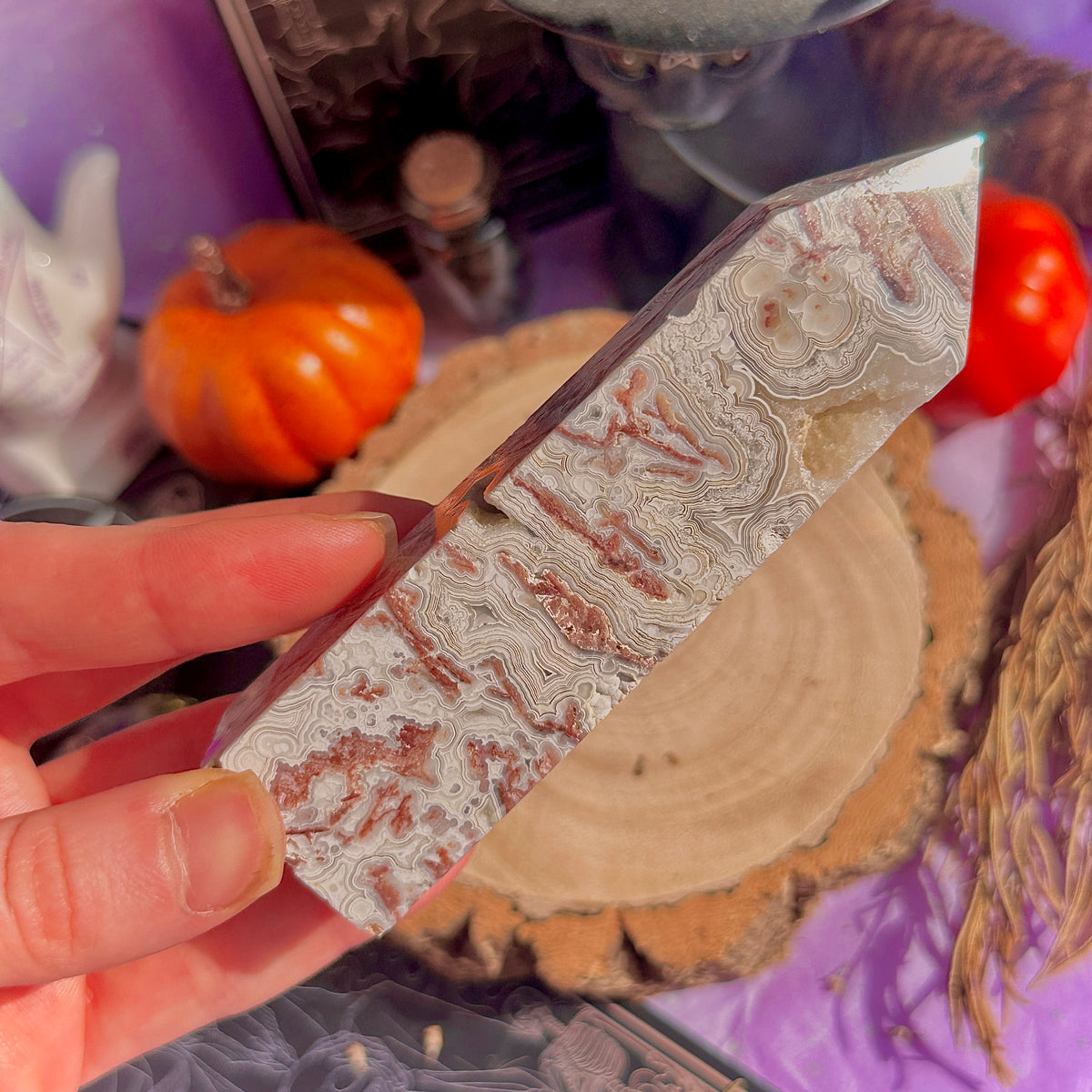 crazy lace agate tower